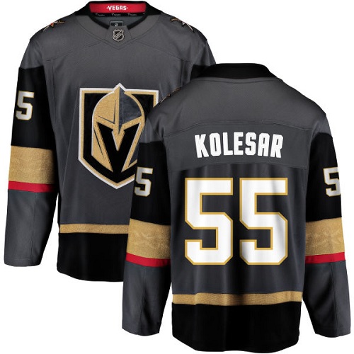 Herren Vegas Golden Knights Eishockey Trikot Keegan Kolesar #55 Breakaway Schwarz Fanatics Branded Heim